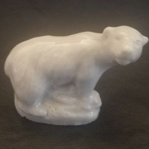 5/$25 Miniature Ceramic Polar Bear Figure